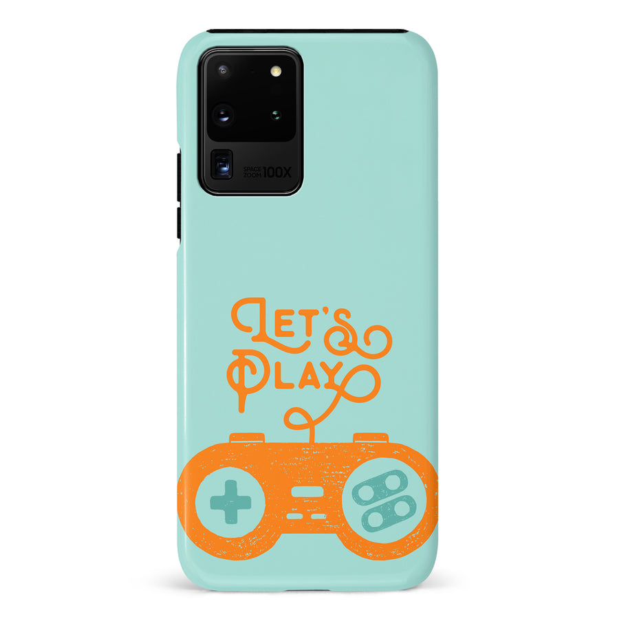 Samsung Galaxy S20 Ultra Let's Play Phone Case in Green