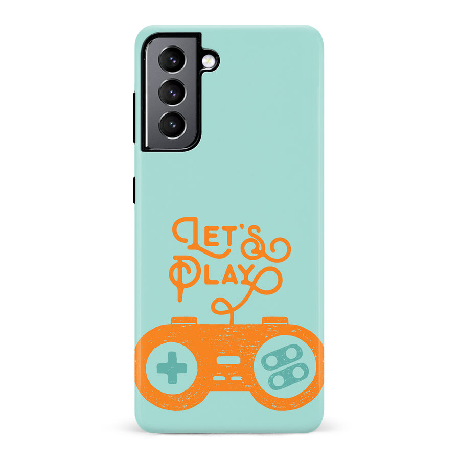 Samsung Galaxy S22 Let's Play Phone Case in Green