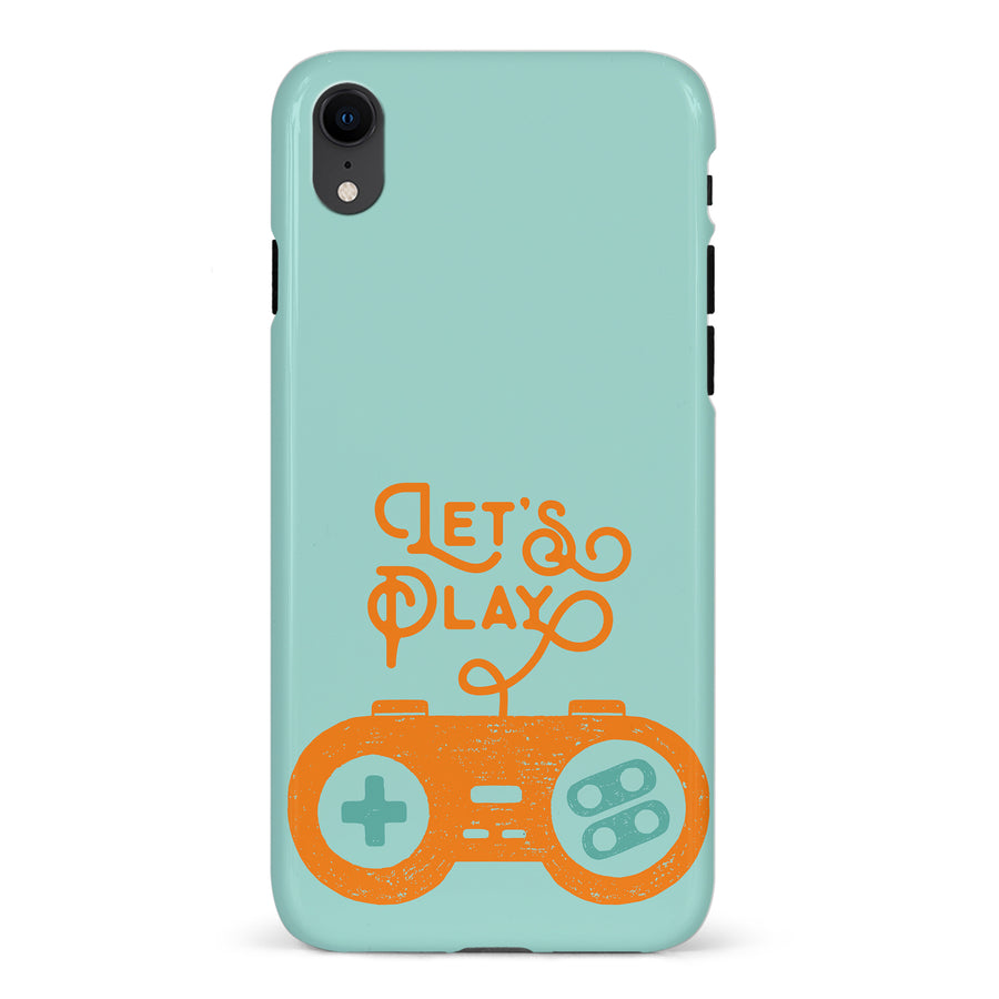 iPhone XR Let's Play Phone Case in Green