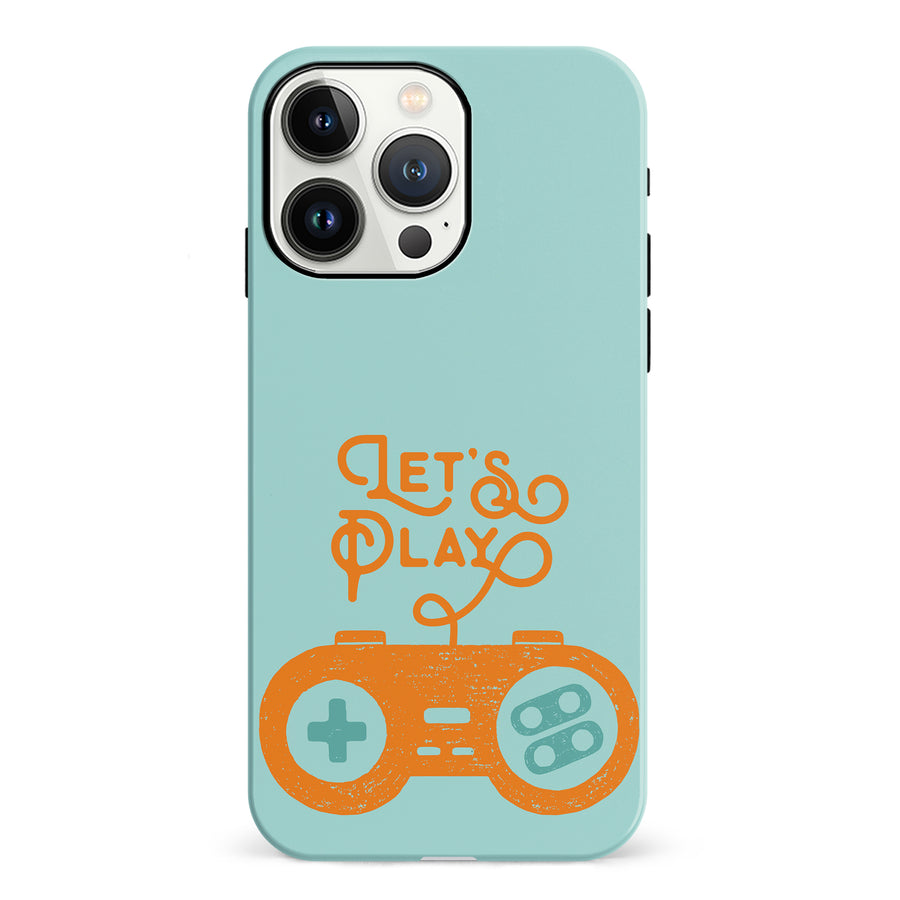 iPhone 13 Pro Let's Play Phone Case in Green