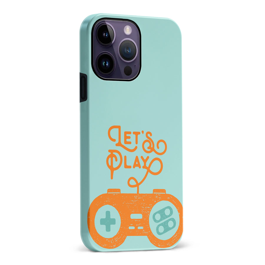 iPhone 14 Pro Max Let's Play Phone Case in Green