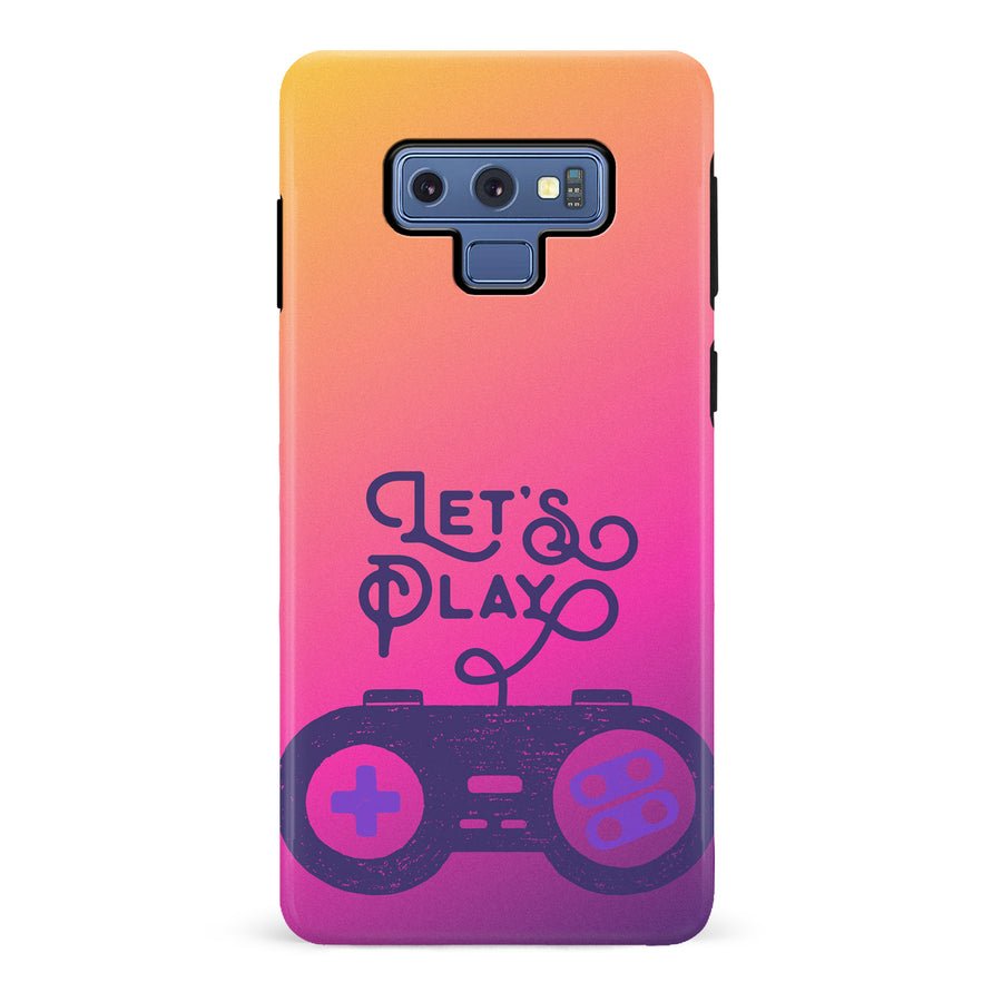 Samsung Galaxy Note 9 Let's Play Phone Case in Magenta