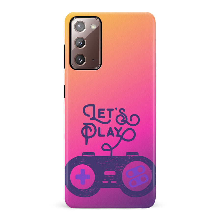 Samsung Galaxy Note 20 Let's Play Phone Case in Magenta