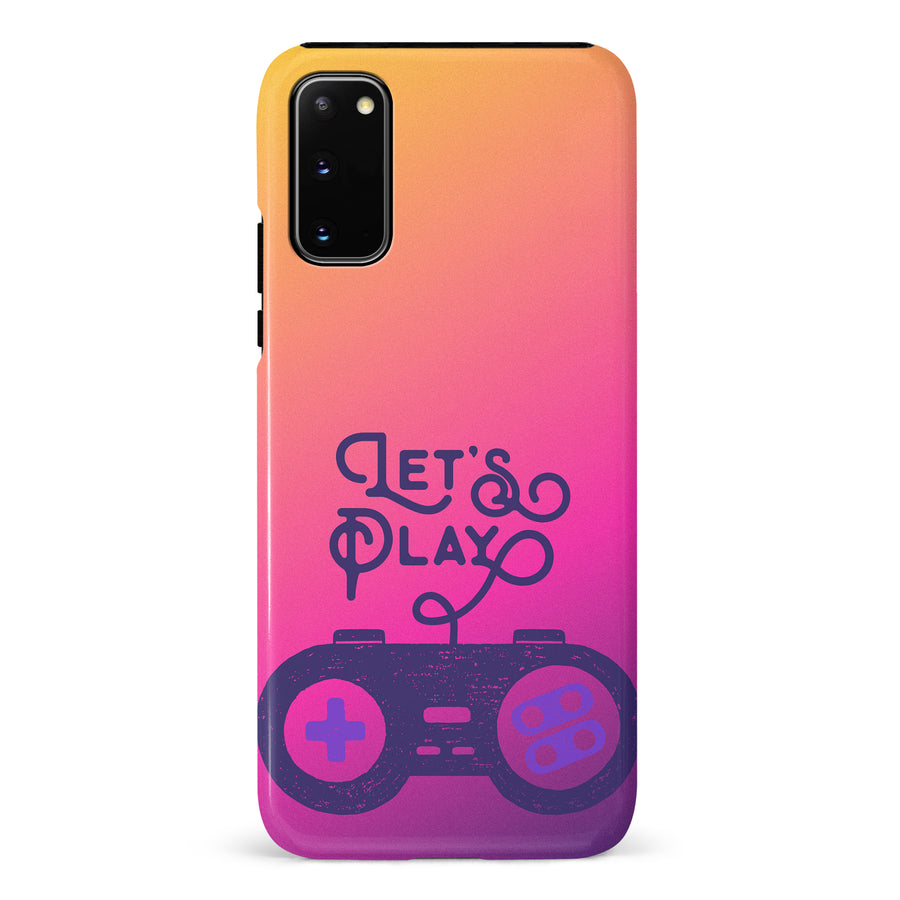 Samsung Galaxy S20 Let's Play Phone Case in Magenta
