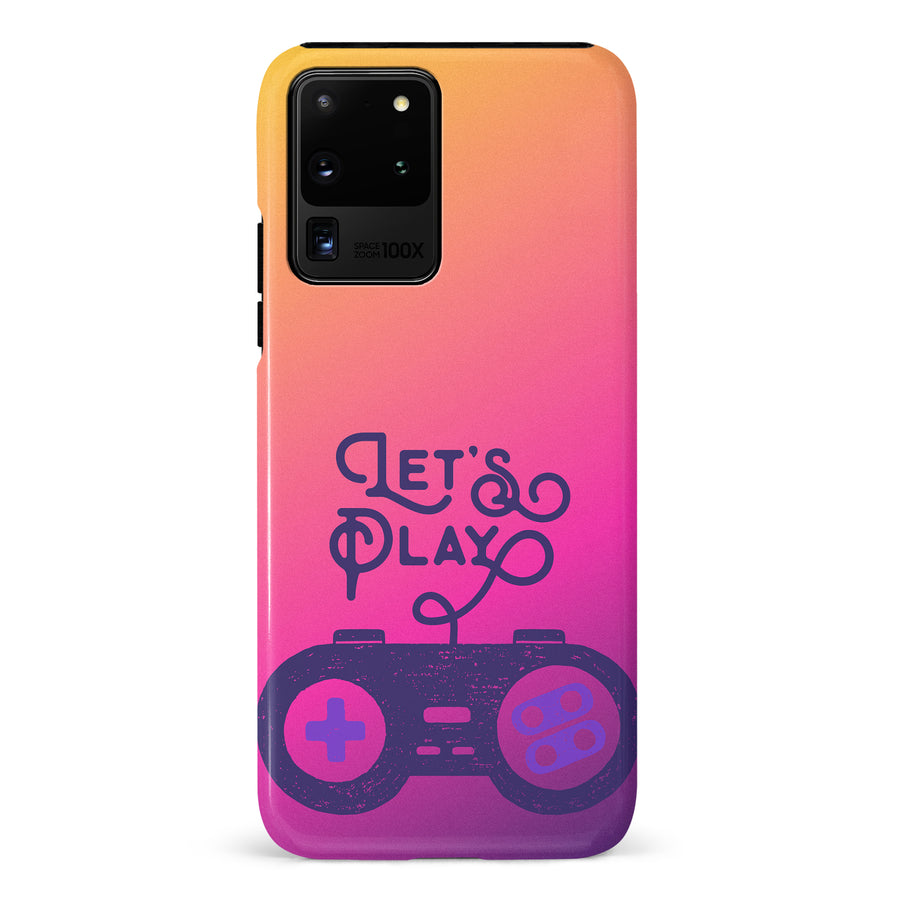 Samsung Galaxy S20 Ultra Let's Play Phone Case in Magenta