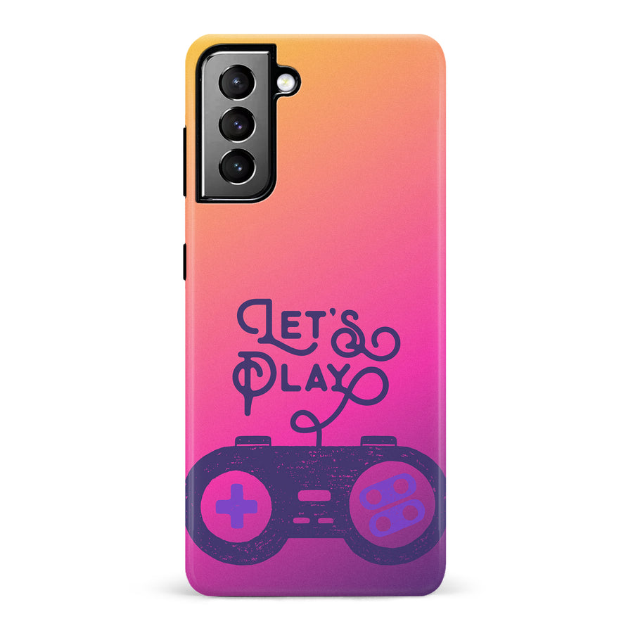 Samsung Galaxy S21 Plus Let's Play Phone Case in Magenta