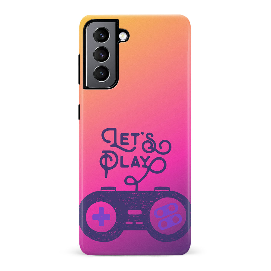 Samsung Galaxy S22 Let's Play Phone Case in Magenta