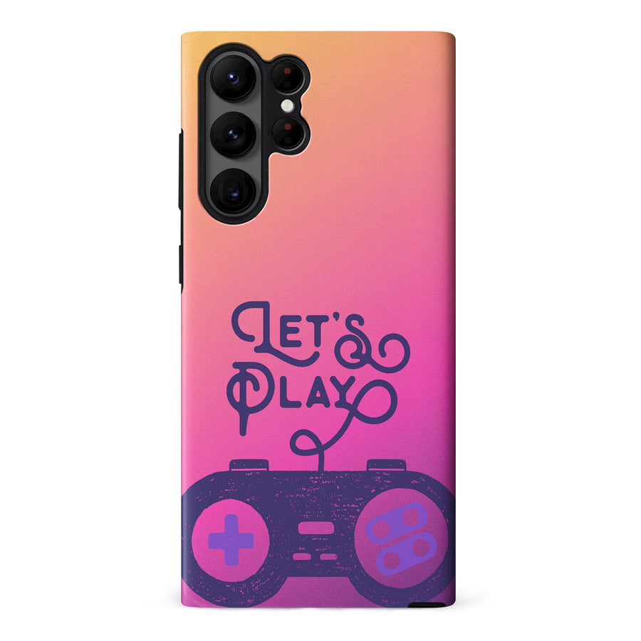 Samsung Galaxy S23 Ultra Let's Play Phone Case - Magenta