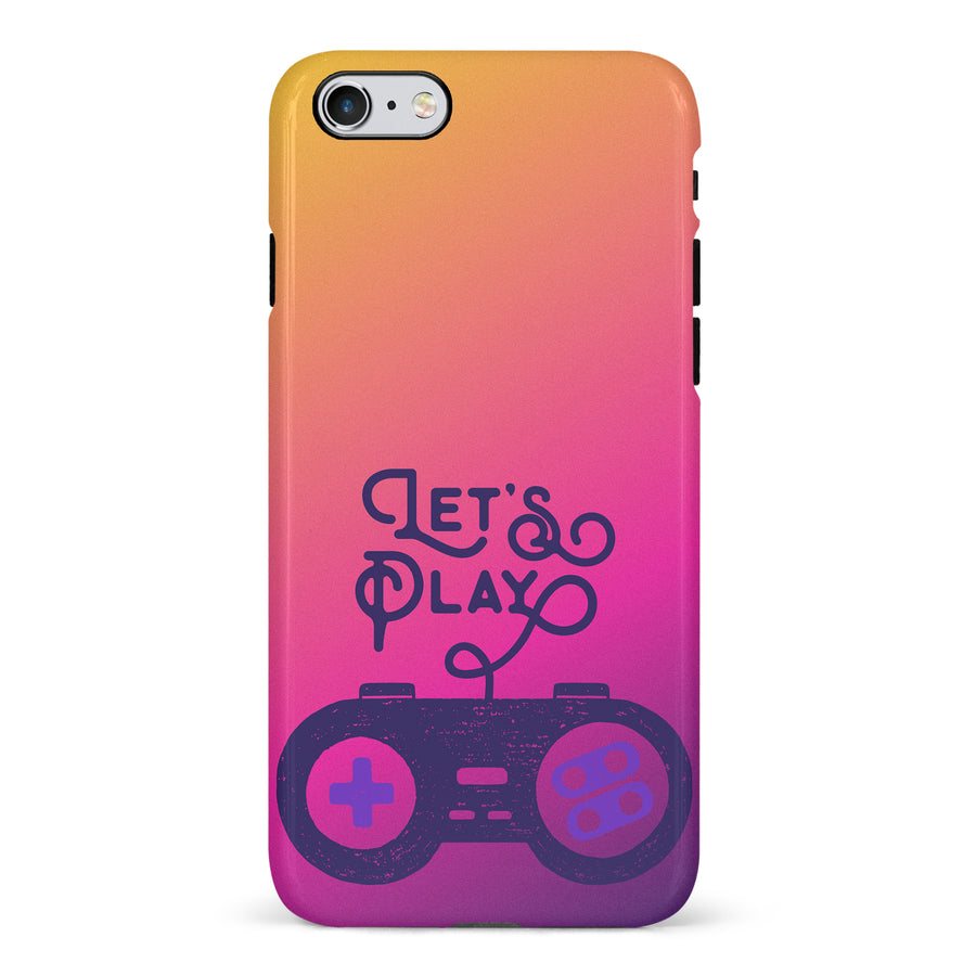 iPhone 6 Let's Play Phone Case in Magenta