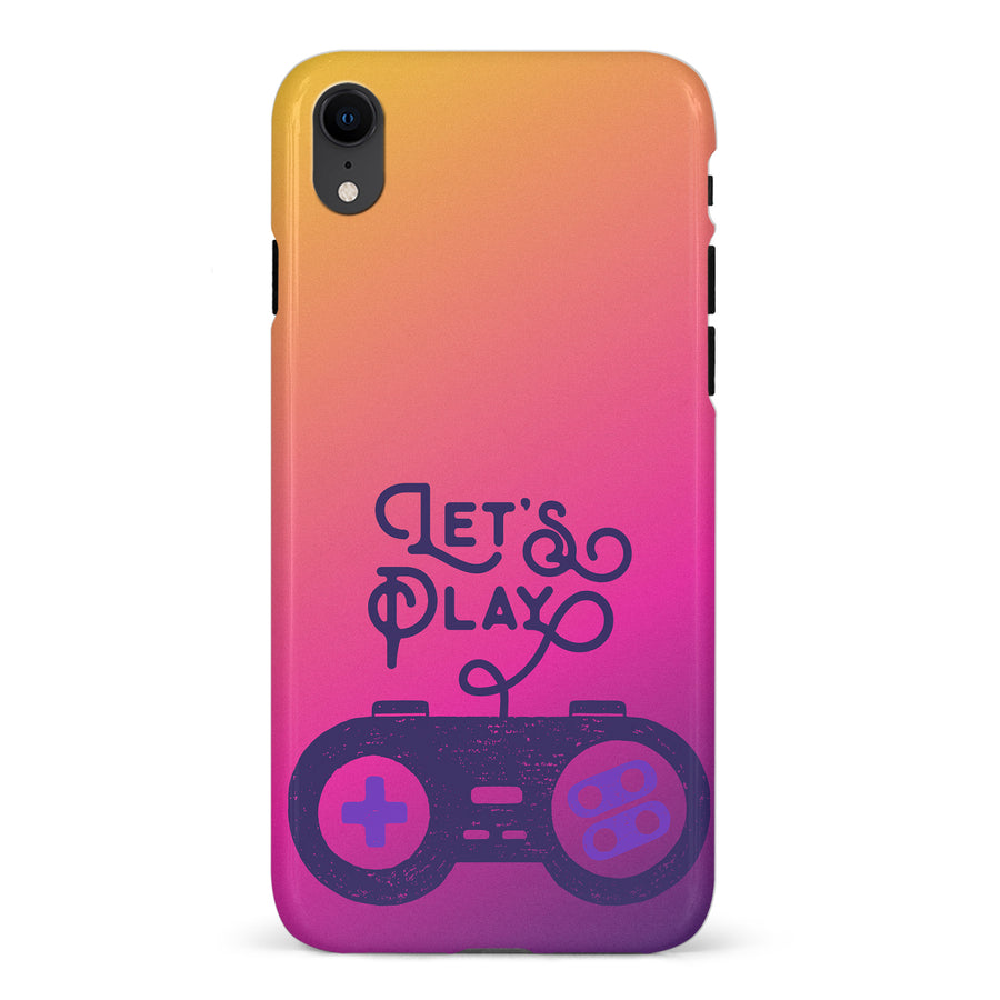 iPhone XR Let's Play Phone Case in Magenta