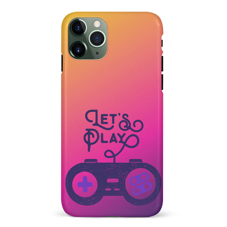 iPhone 11 Pro Let's Play Phone Case in Magenta