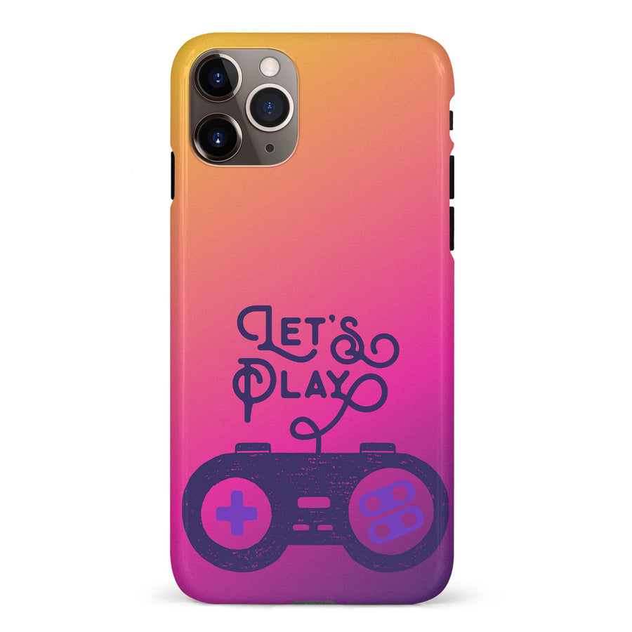 iPhone 11 Pro Max Let's Play Phone Case in Magenta