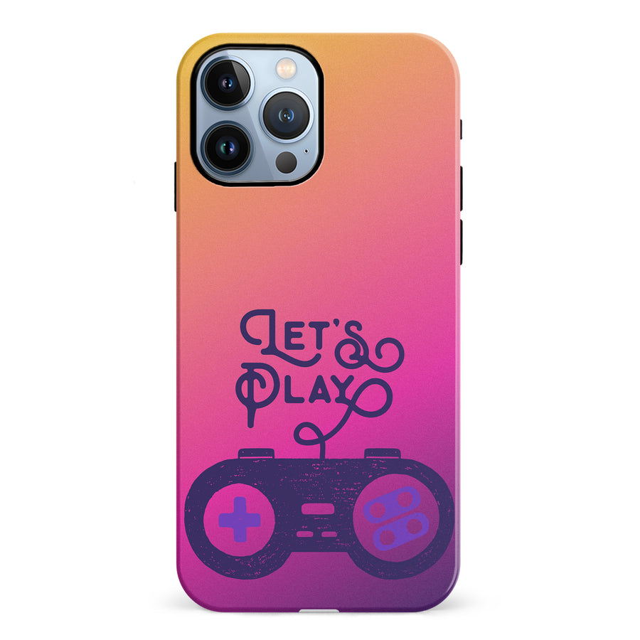 iPhone 12 Pro Let's Play Phone Case in Magenta