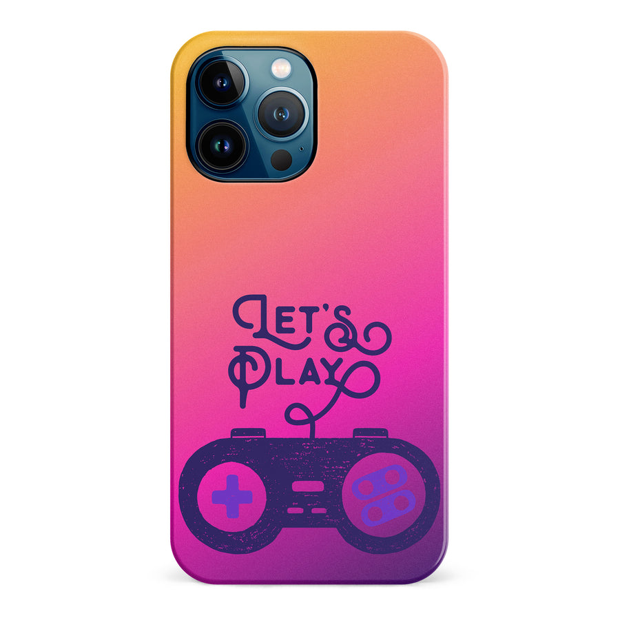 iPhone 12 Pro Max Let's Play Phone Case in Magenta