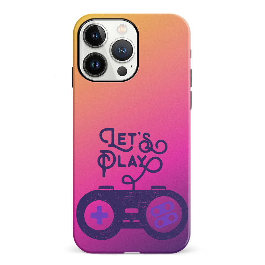 iPhone 13 Pro Let's Play Phone Case in Magenta