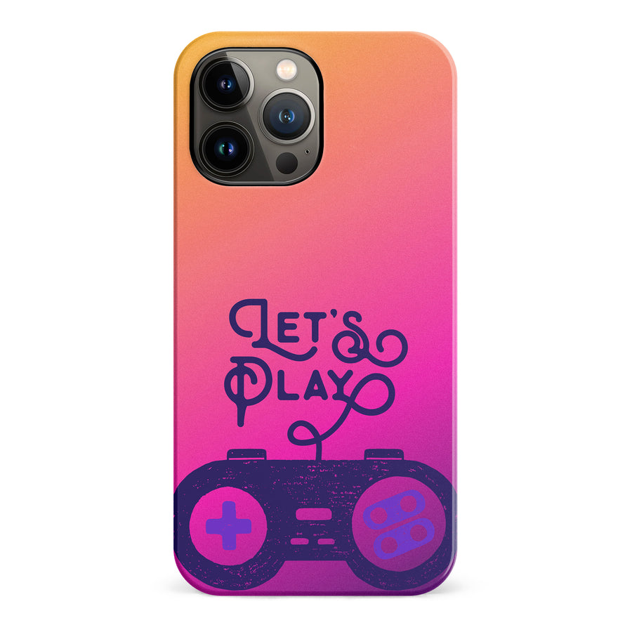 iPhone 13 Pro Max Let's Play Phone Case in Magenta