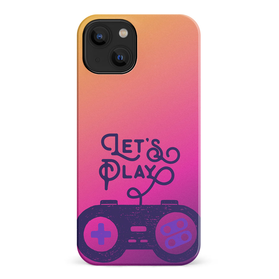 iPhone 14 Let's Play Phone Case in Magenta