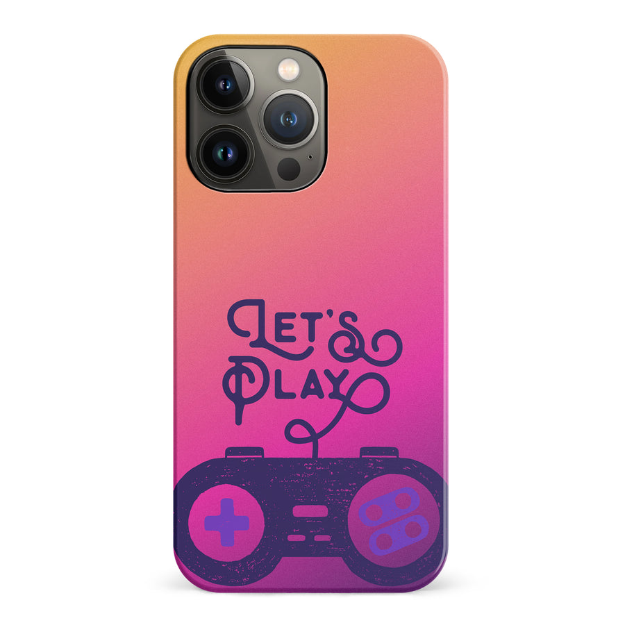 iPhone 14 Pro Let's Play Phone Case in Magenta