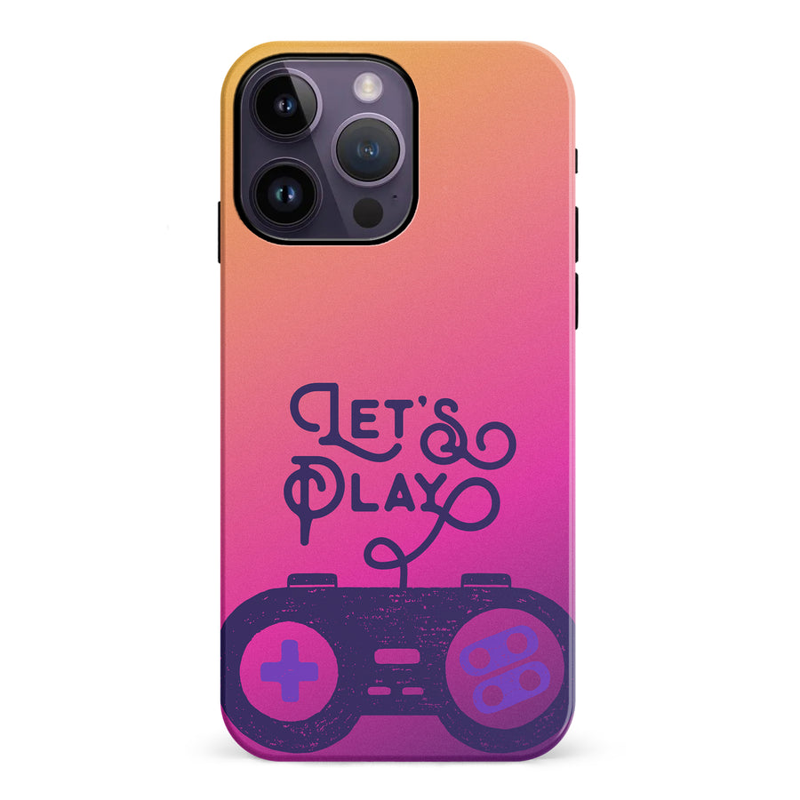 iPhone 14 Pro Max Let's Play Phone Case in Magenta