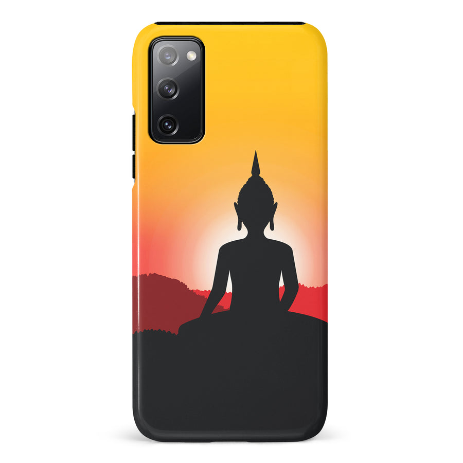 Samsung Galaxy S20 FE Meditating Buddha Indian Phone Case in Yellow