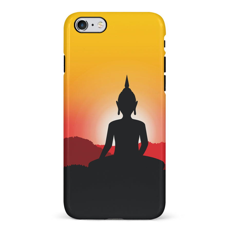 iPhone 6S Plus Meditating Buddha Indian Phone Case in Yellow