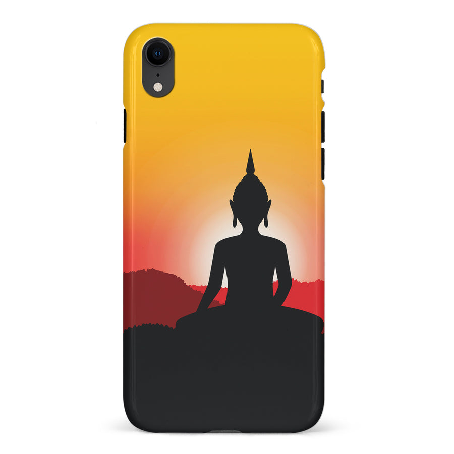 iPhone XR Meditating Buddha Indian Phone Case in Yellow