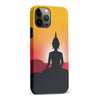 iPhone 13 Pro Max Meditating Buddha Indian Phone Case in Yellow