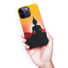 iPhone 14 Pro Max Meditating Buddha Indian Phone Case in Yellow