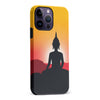 iPhone 14 Pro Max Meditating Buddha Indian Phone Case in Yellow