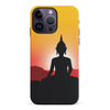 iPhone 14 Pro Max Meditating Buddha Indian Phone Case in Yellow