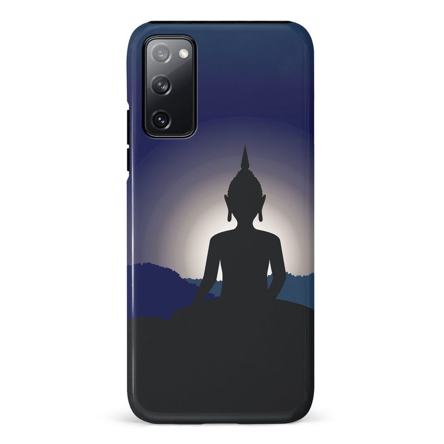 Samsung Galaxy S20 FE Meditating Buddha Indian Phone Case in Blue