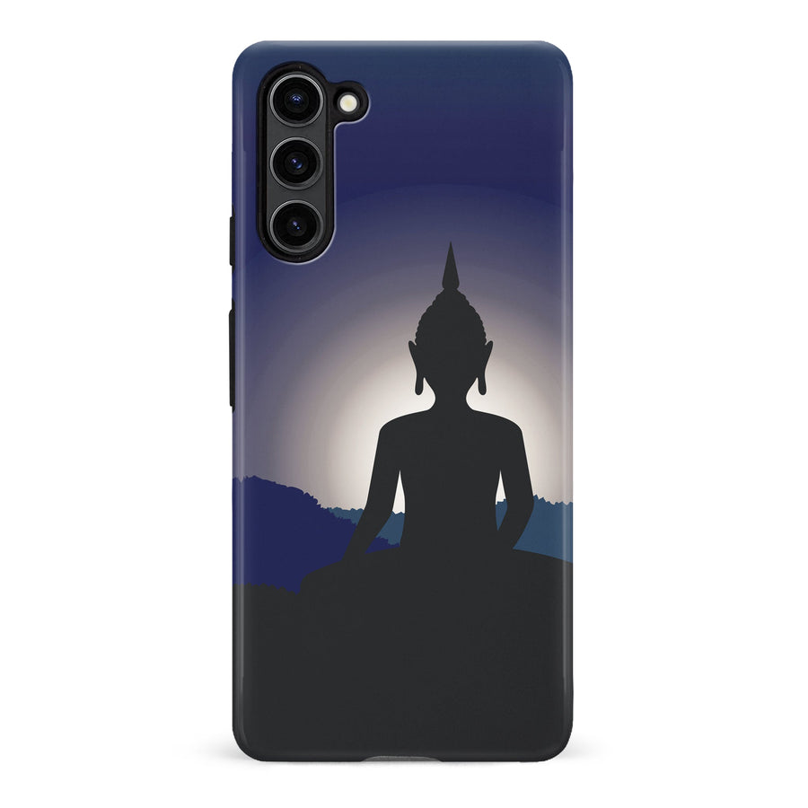 Samsung Galaxy S23 Plus Meditating Buddha Indian Phone Case - Blue