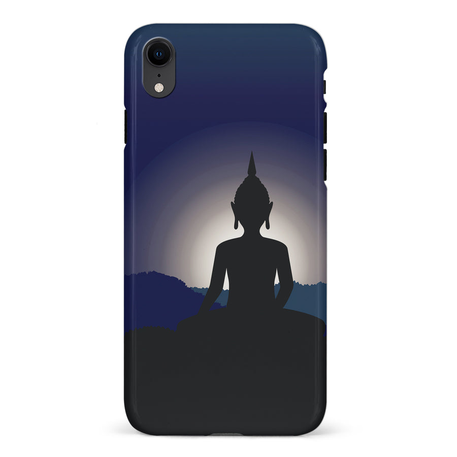 iPhone XR Meditating Buddha Indian Phone Case in Blue
