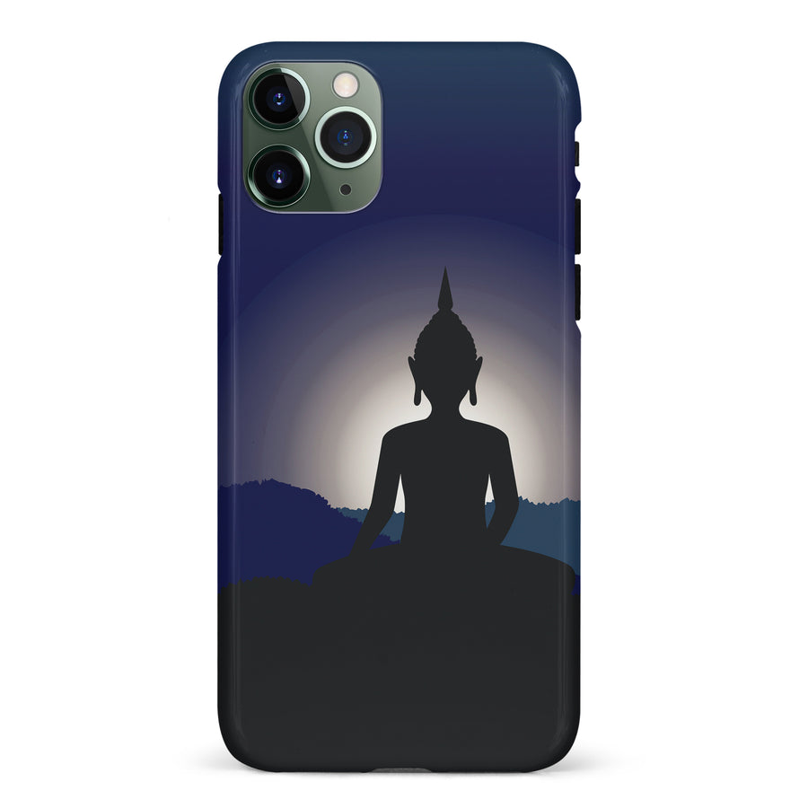 iPhone 11 Pro Meditating Buddha Indian Phone Case in Blue