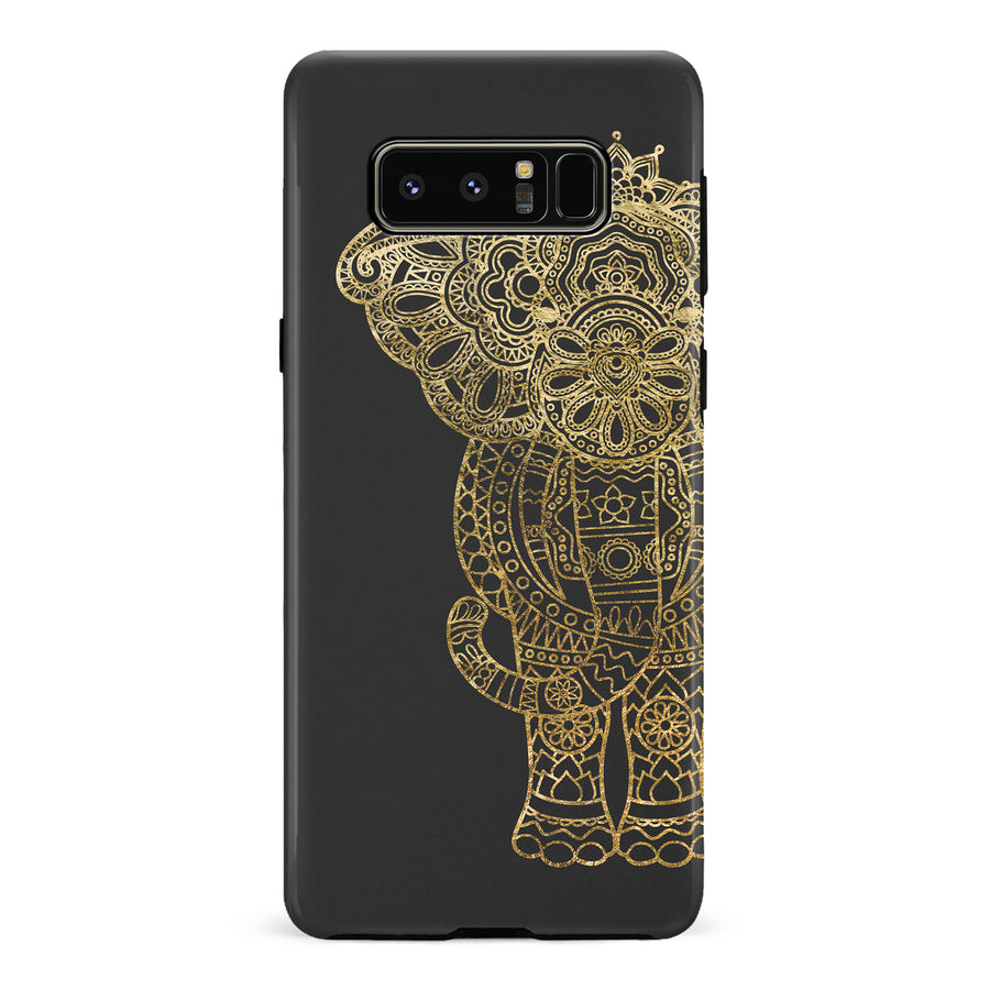Samsung Galaxy Note 8 Indian Elephant Phone Case in Black