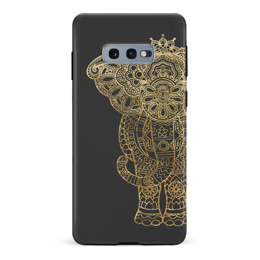 Samsung Galaxy S10e Indian Elephant Phone Case in Black