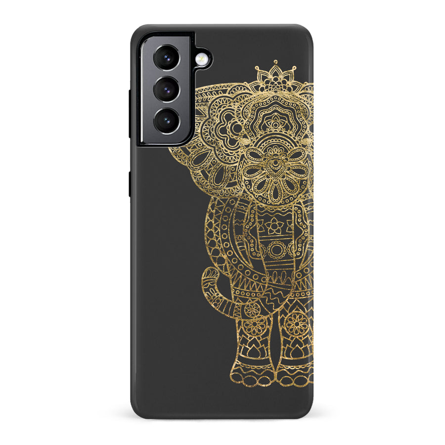 Samsung Galaxy S22 Indian Elephant Phone Case in Black