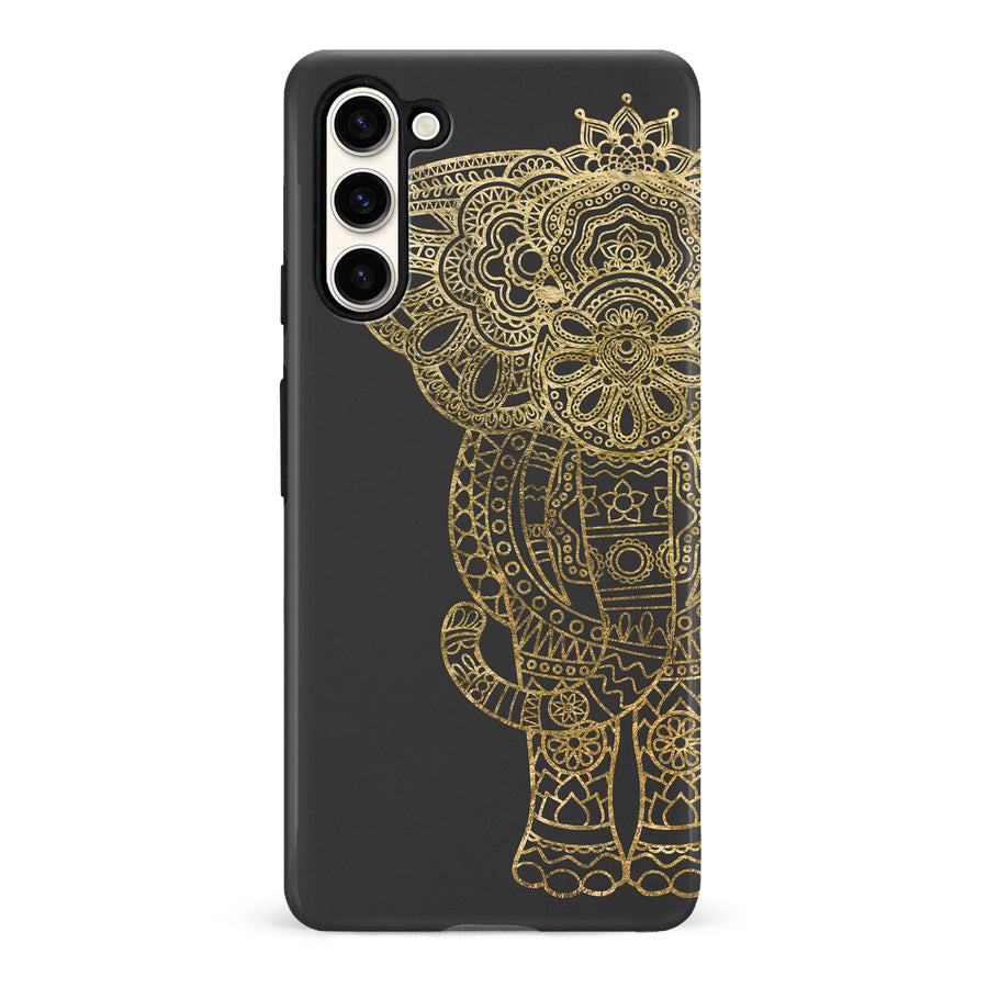 Samsung Galaxy S23 Indian Elephant Phone Case - Black