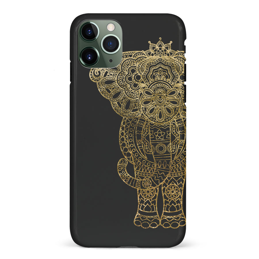 iPhone 11 Pro Indian Elephant Phone Case in Black