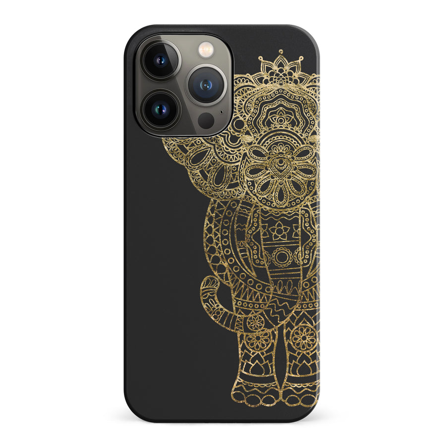iPhone 14 Pro Indian Elephant Phone Case in Black