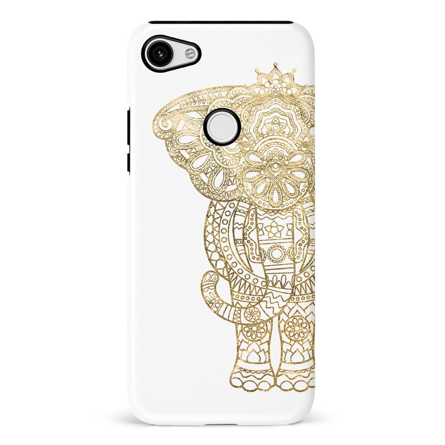 Google Pixel 3 XL Indian Elephant Phone Case in White