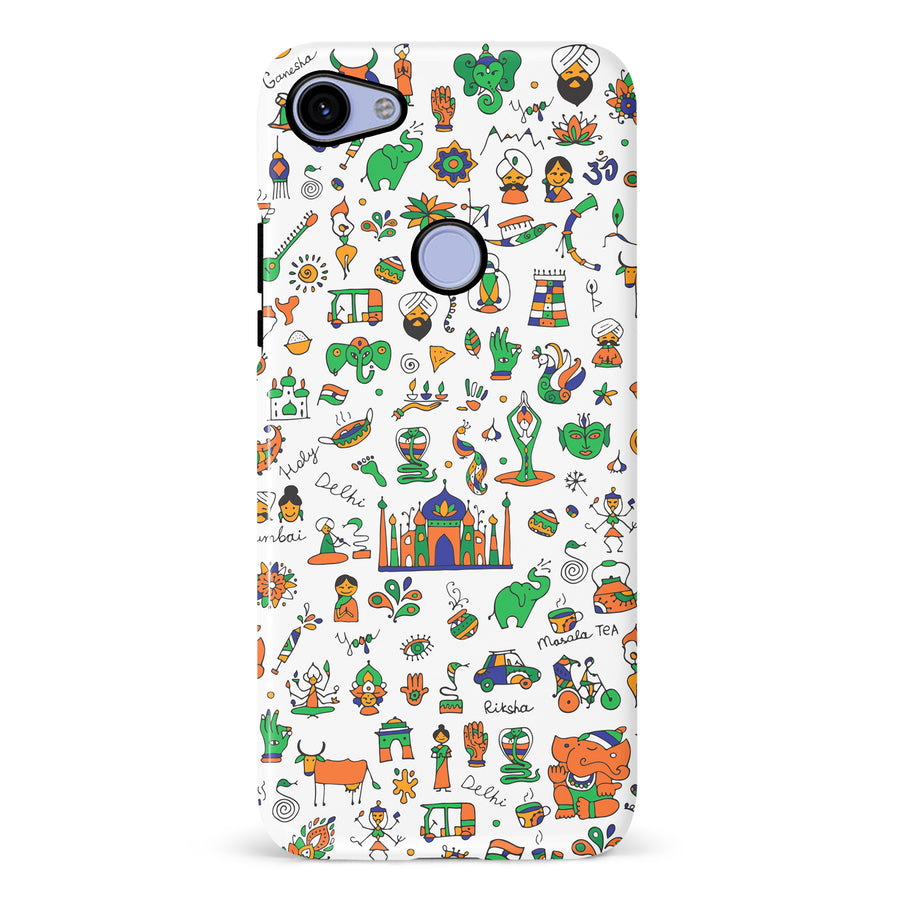 Google Pixel 3A XL Taste of India Phone Case in White