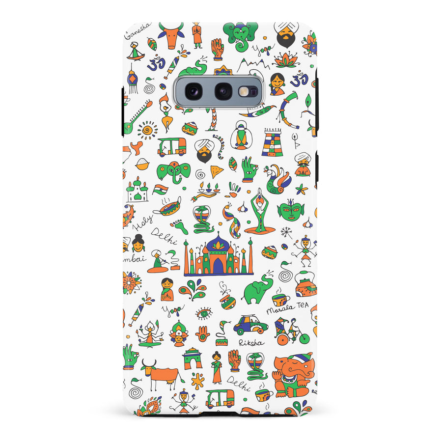 Samsung Galaxy S10e Taste of India Phone Case in White