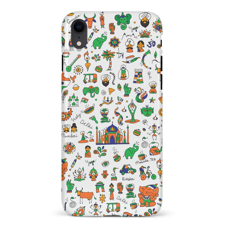 iPhone XR Taste of India Phone Case in White