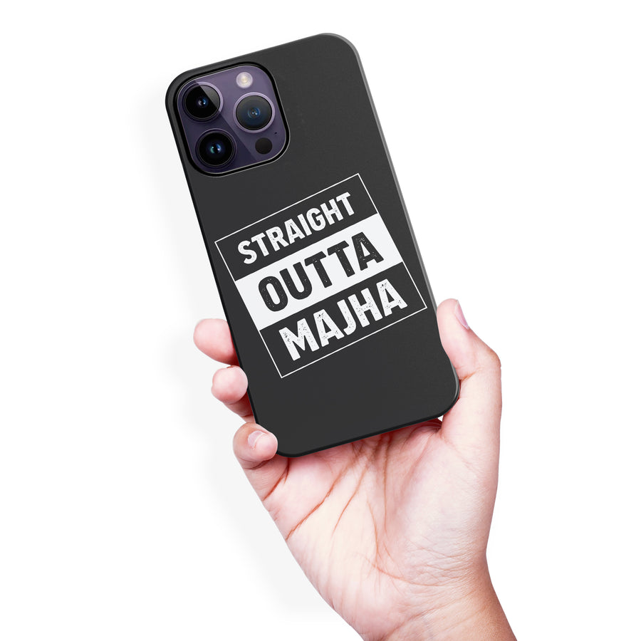 iPhone 14 Pro Max Straight Outta Majha Phone Case
