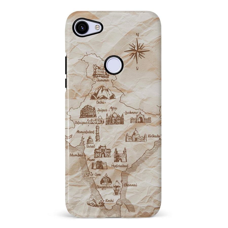 Google Pixel 3A Map of India Phone Case