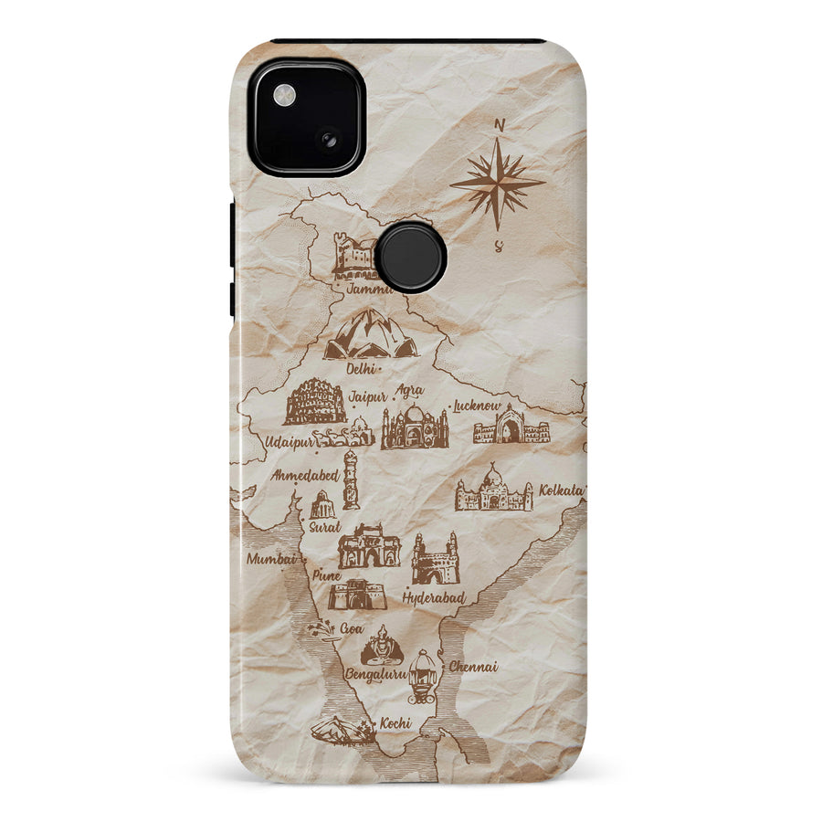 Google Pixel 4A Map of India Phone Case