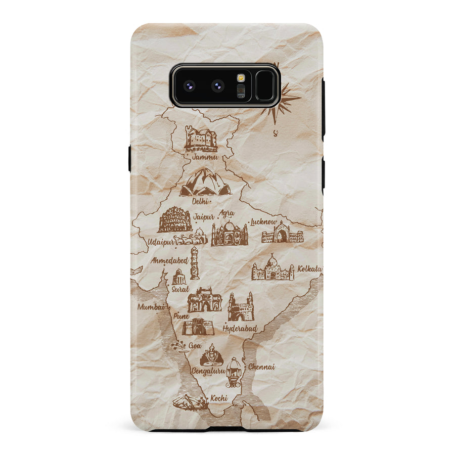 Samsung Galaxy Note 8 Map of India Phone Case