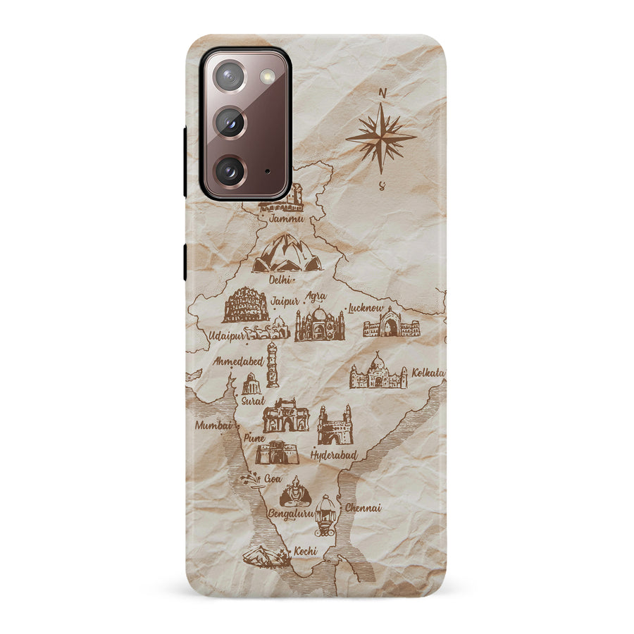 Samsung Galaxy Note 20 Map of India Phone Case