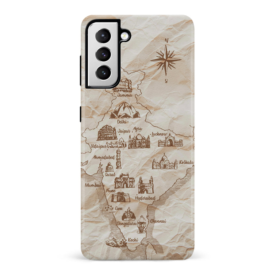Samsung Galaxy S21 Map of India Phone Case